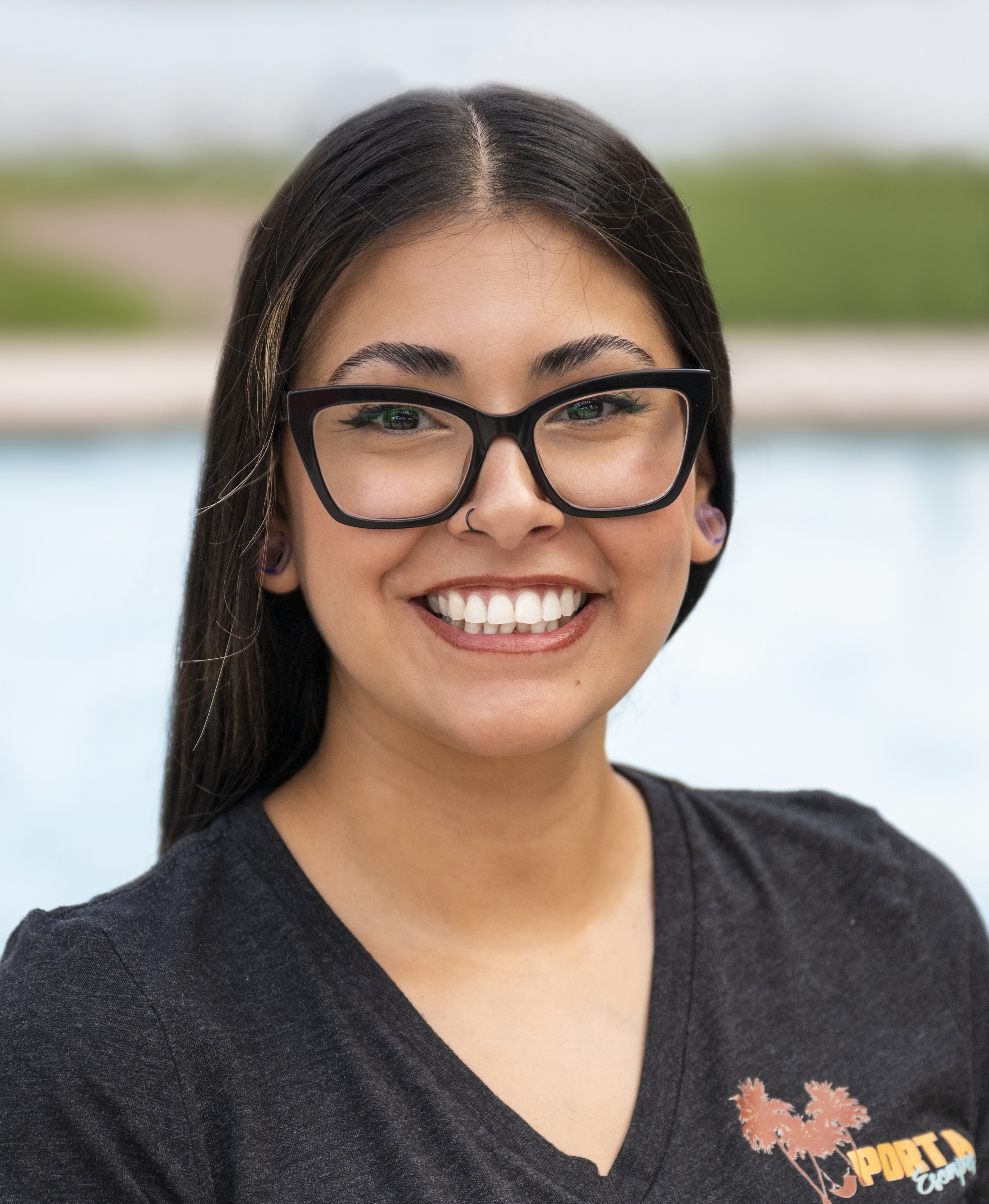 Staff member Sara Mendoza 